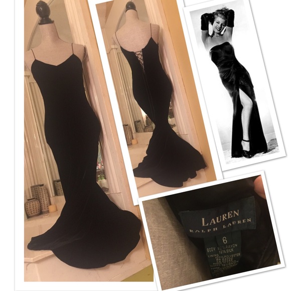 Ralph Lauren Dresses & Skirts - Vintage Ralph Lauren Old Hollywood Pinup Gown 6♥️